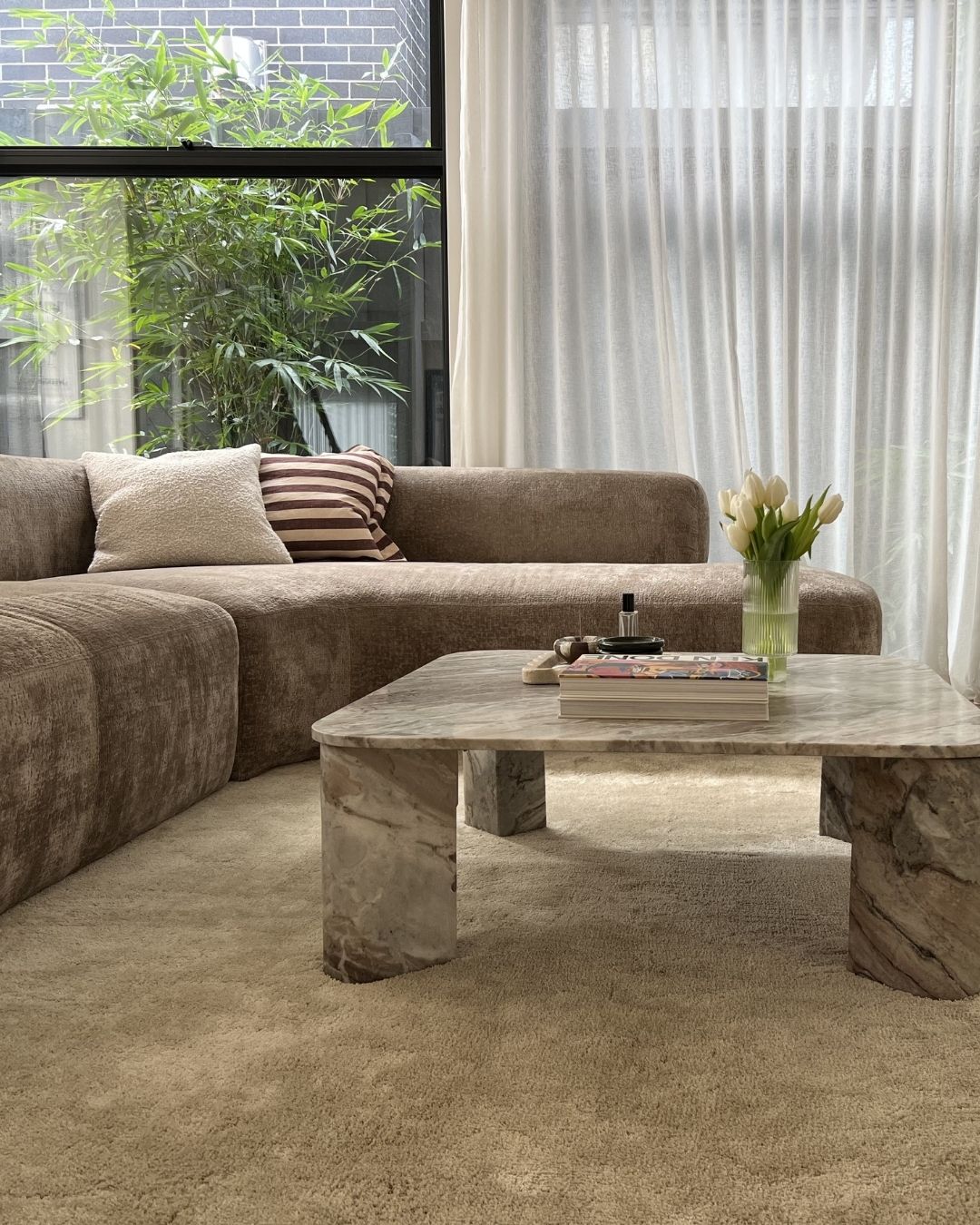 Rabiya Green Shag Rug