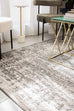 Raina Charcoal Grey And Ivory Traditional Distressed Rug