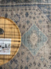 Ranya Blue and Grey Floral Distressed Rug *NO RETURNS UNLESS FAULTY