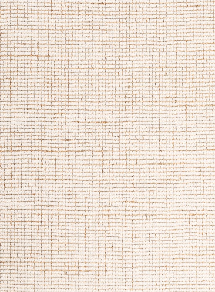 Reema Ivory Cream Jute and Wool Textured Rug
