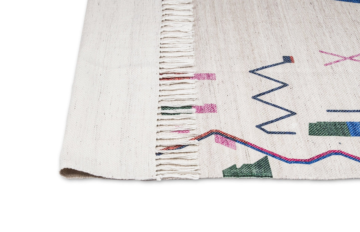 Remi Ivory Multi-Colour Abstract Tribal Indoor Outdoor Rug