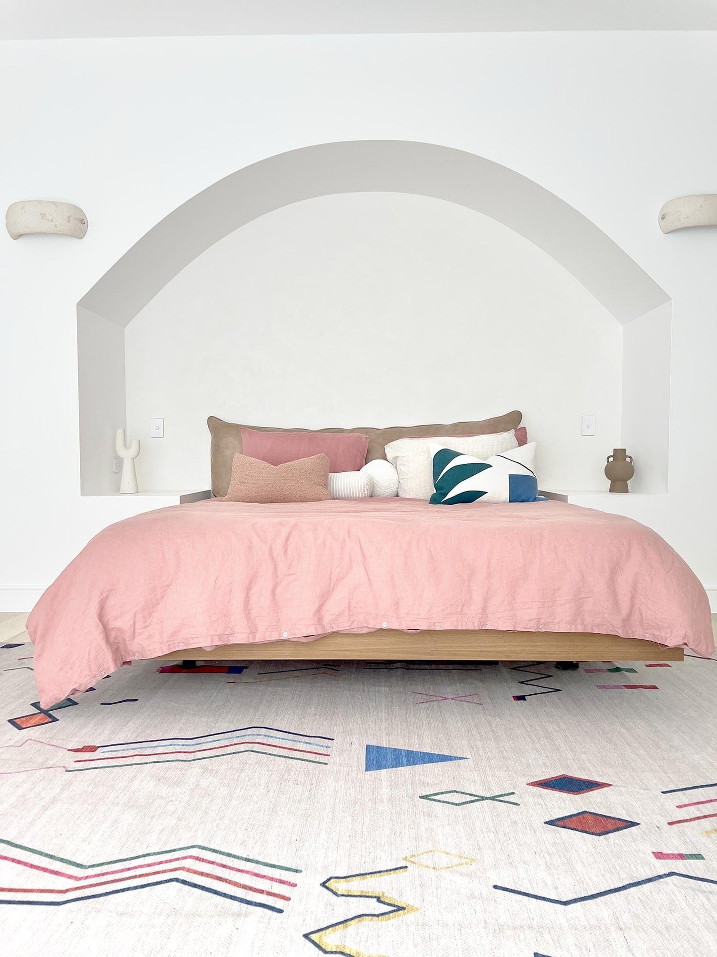 Remi Ivory Multi-Colour Abstract Tribal Indoor Outdoor Rug