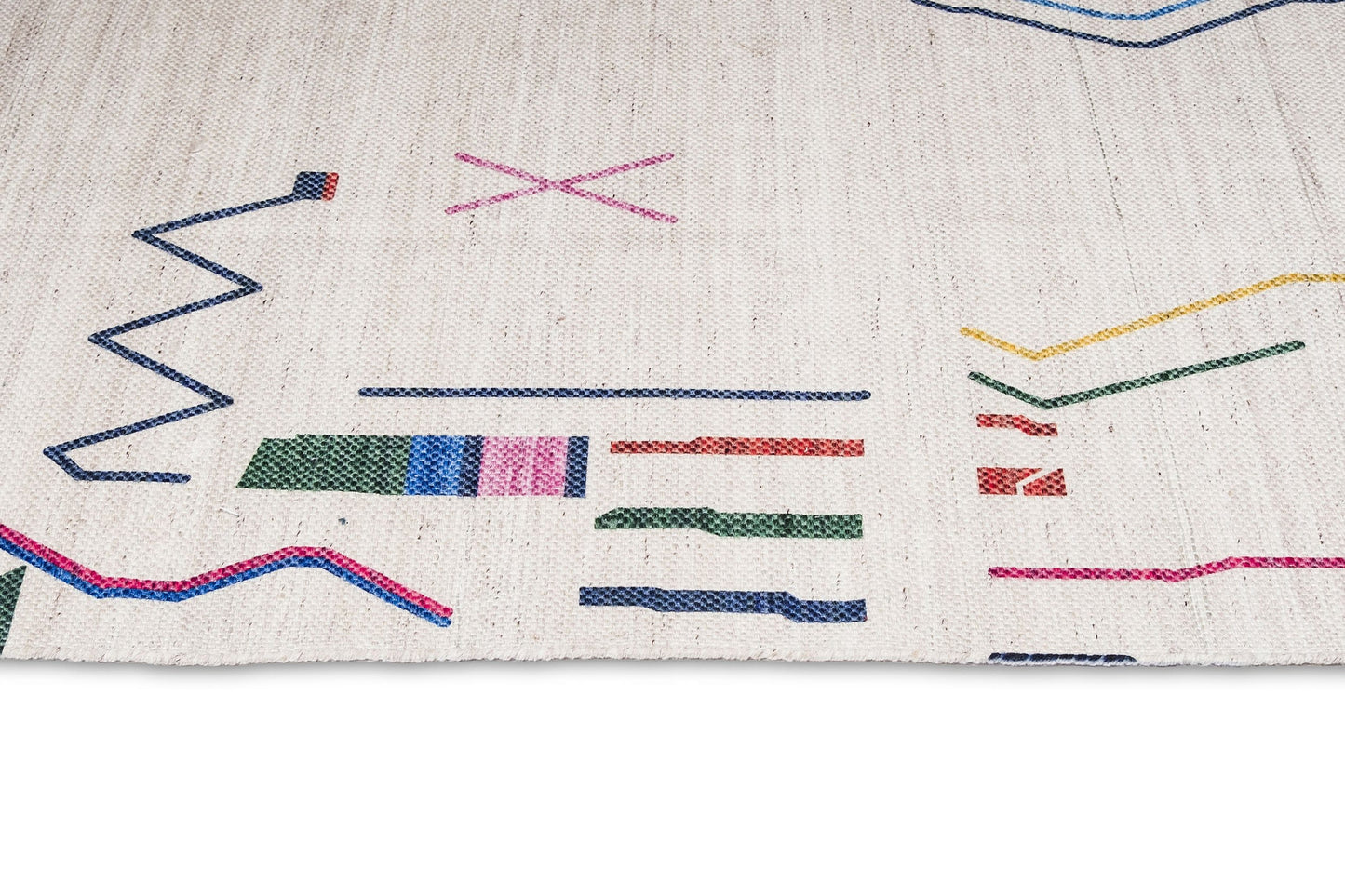 Remi Ivory Multi-Colour Abstract Tribal Indoor Outdoor Rug