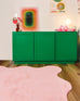 Robyn Peach Pink Scallop Washable Rug