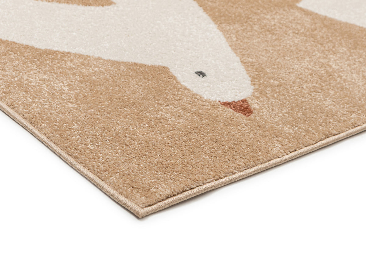 Romina Taupe Bird Rug