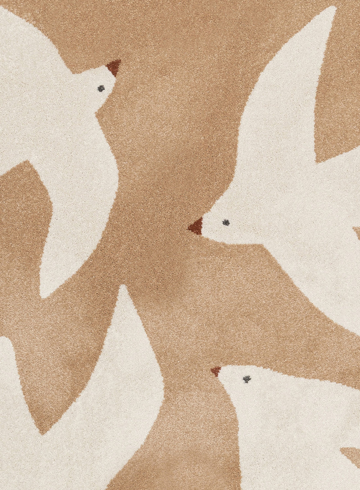 Romina Taupe Bird Rug