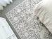 Rosalie Grey Cream Traditional Distressed Washable Rug