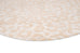 Sabbi Ivory and Cream Animal Pattern Round Rug