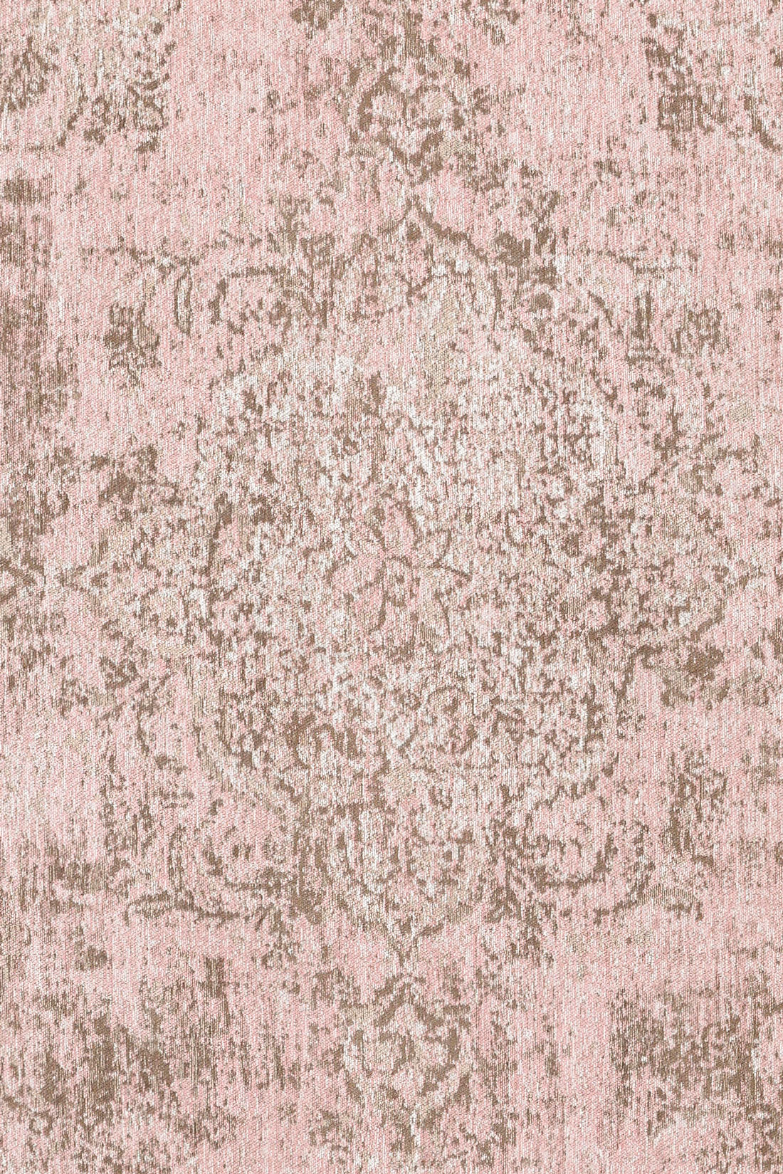 Sahara Turkish Style Pink Distressed Medallion Rug