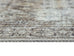 Santi Green and Grey Traditional Distressed Washable Rug