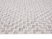 Sarita Ivory and Grey Geometric Textured Runner Rug
