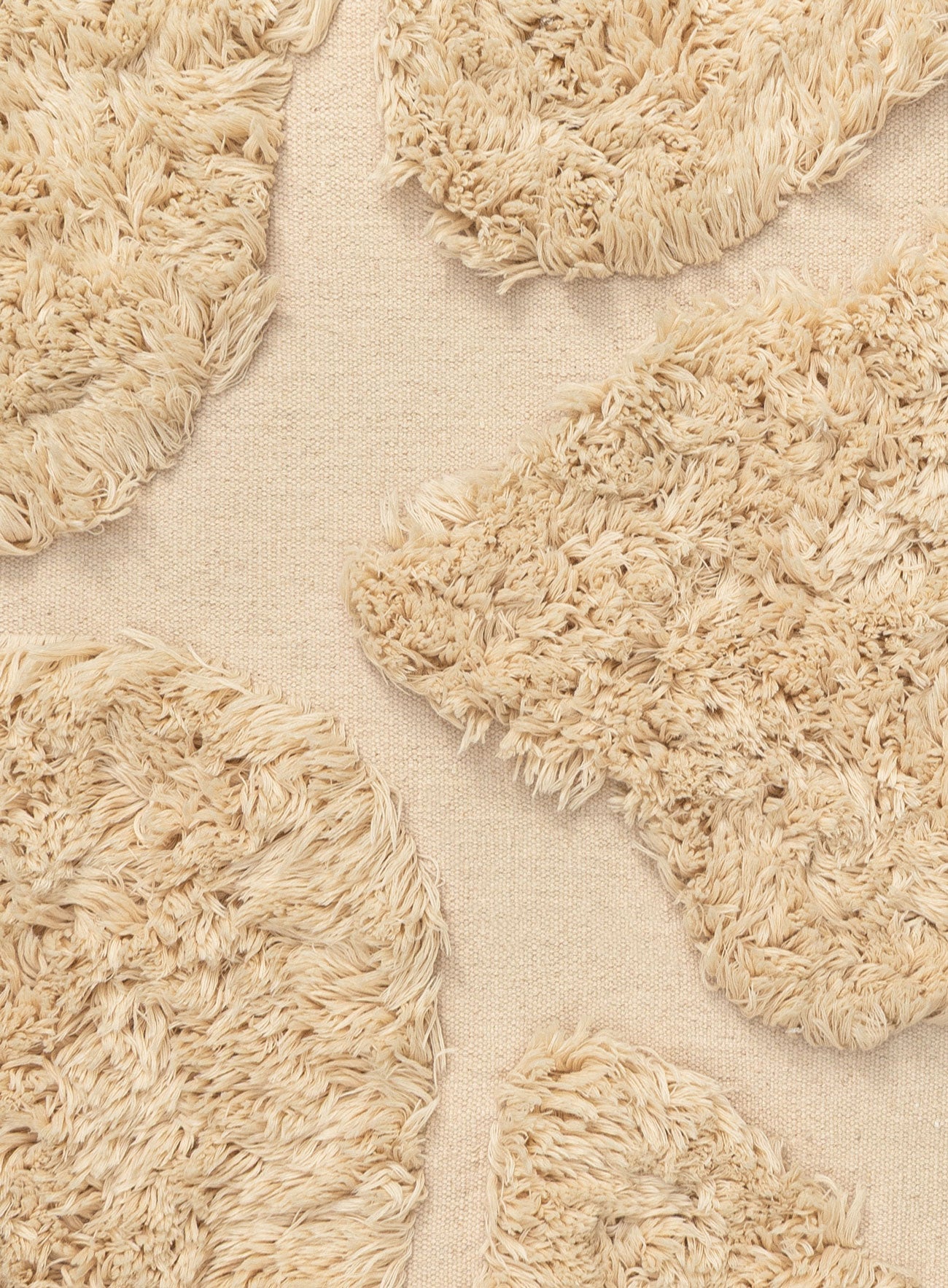 Savita Oat Sculptural Wool Shag Rug