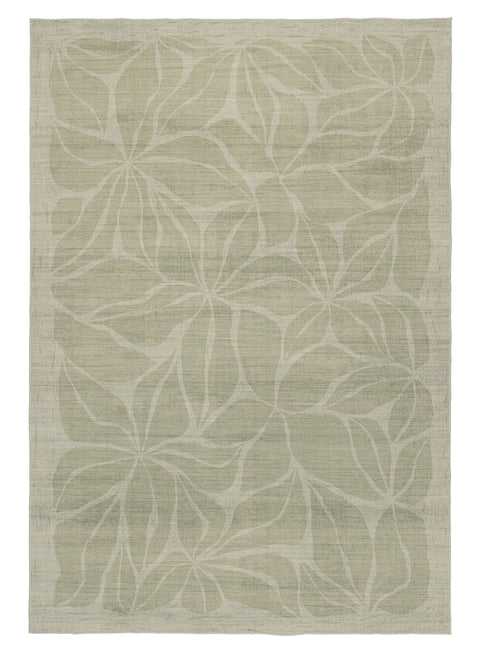 Savona Green Botanical Washable Rug