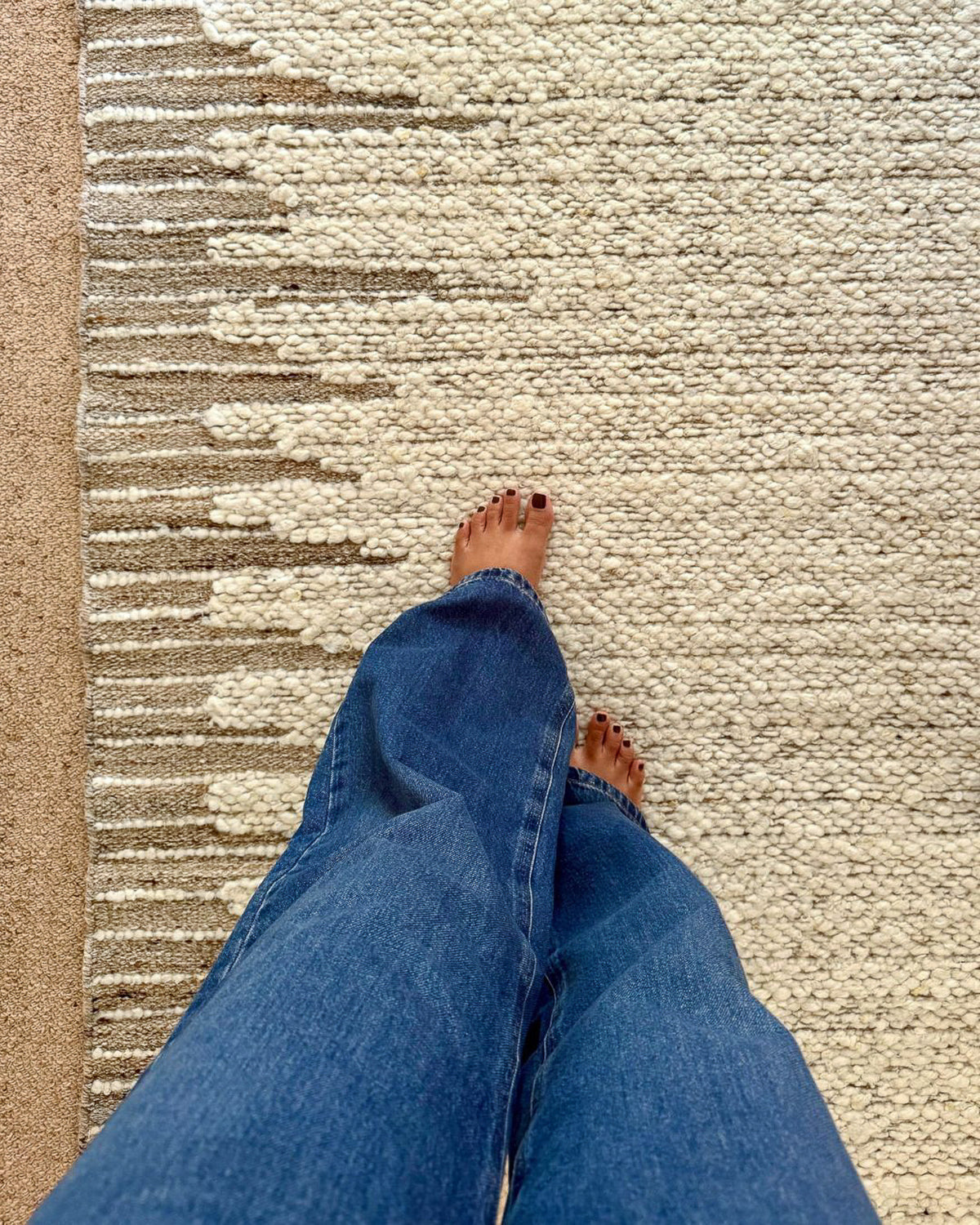 Selima Bordered Cream Rug