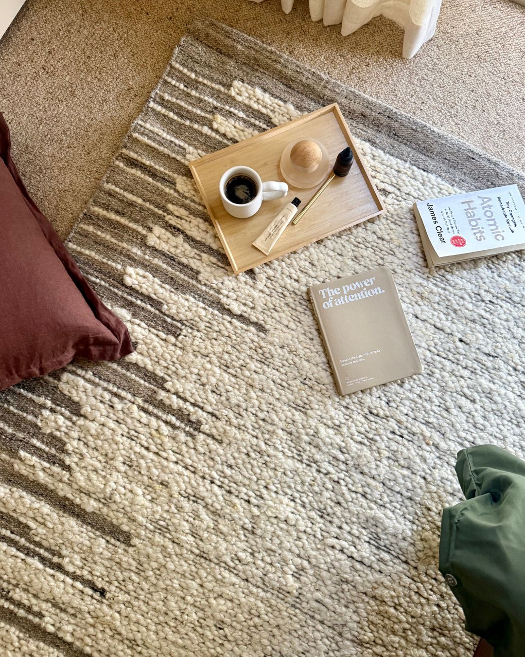Selima Bordered Cream Rug