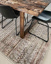 Selma Brown Grey And Ivory Distressed Tribal Rug *NO RETURNS UNLESS FAULTY