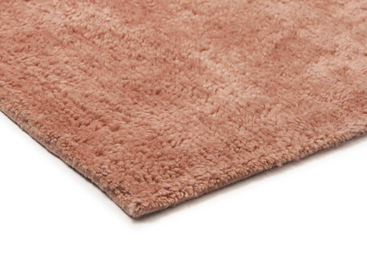 Shannon Pink Wool Shag Rug