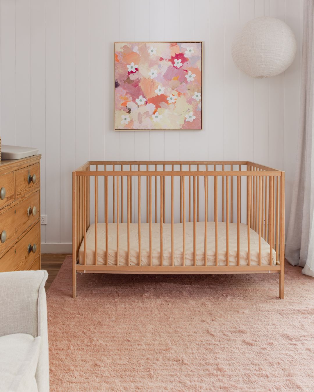 Shannon Pink Wool Shag Rug