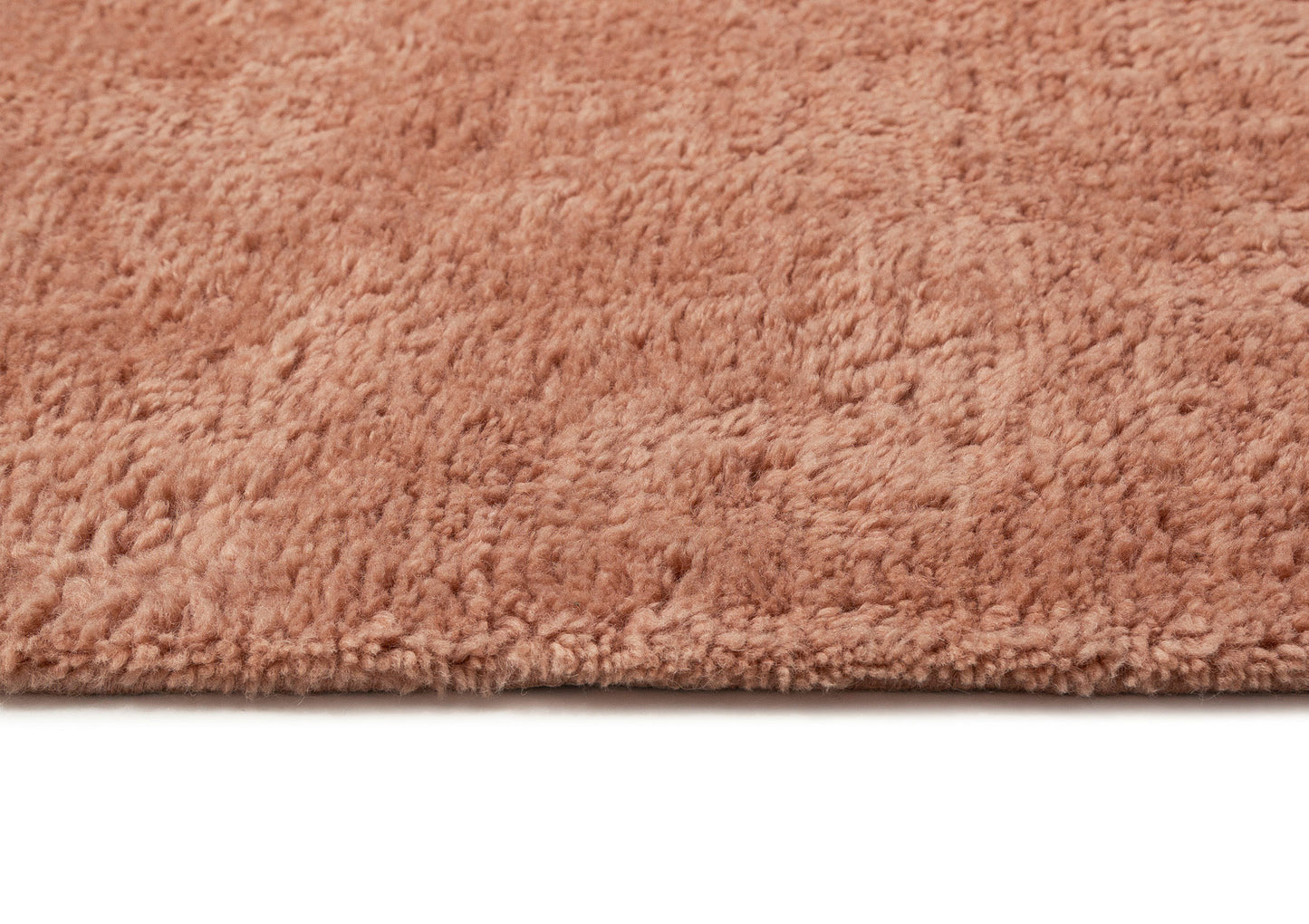 Shannon Pink Wool Shag Rug