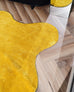 Sharra Mustard Yellow Scallop Washable Rug