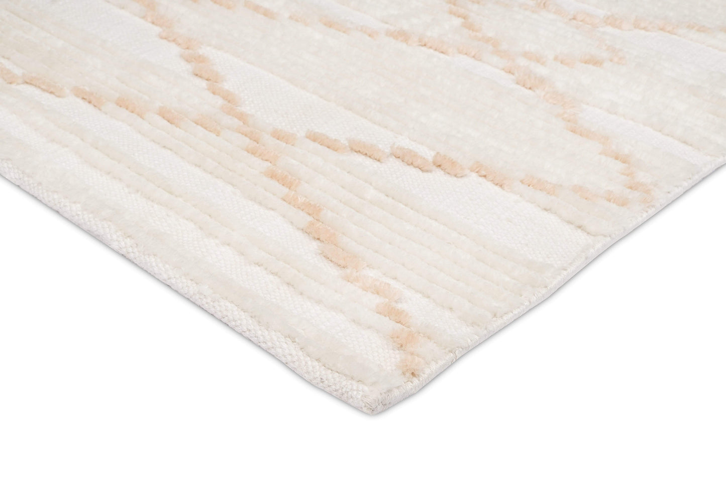 Shona Ivory and Peach Tribal P.E.T Rug