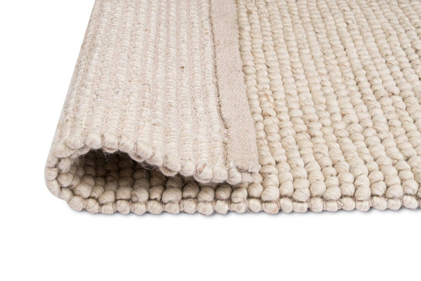 Simone Cream and Ivory Marble Looped Rug