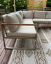 Sitaah Brown and Ivory Tribal Flatweave Indoor Outdoor Rug