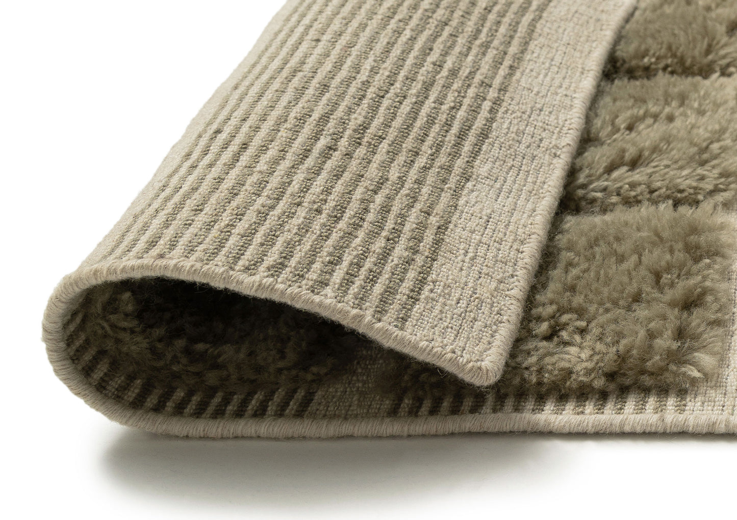 Sondra Green Handloom Grid Wool Rug