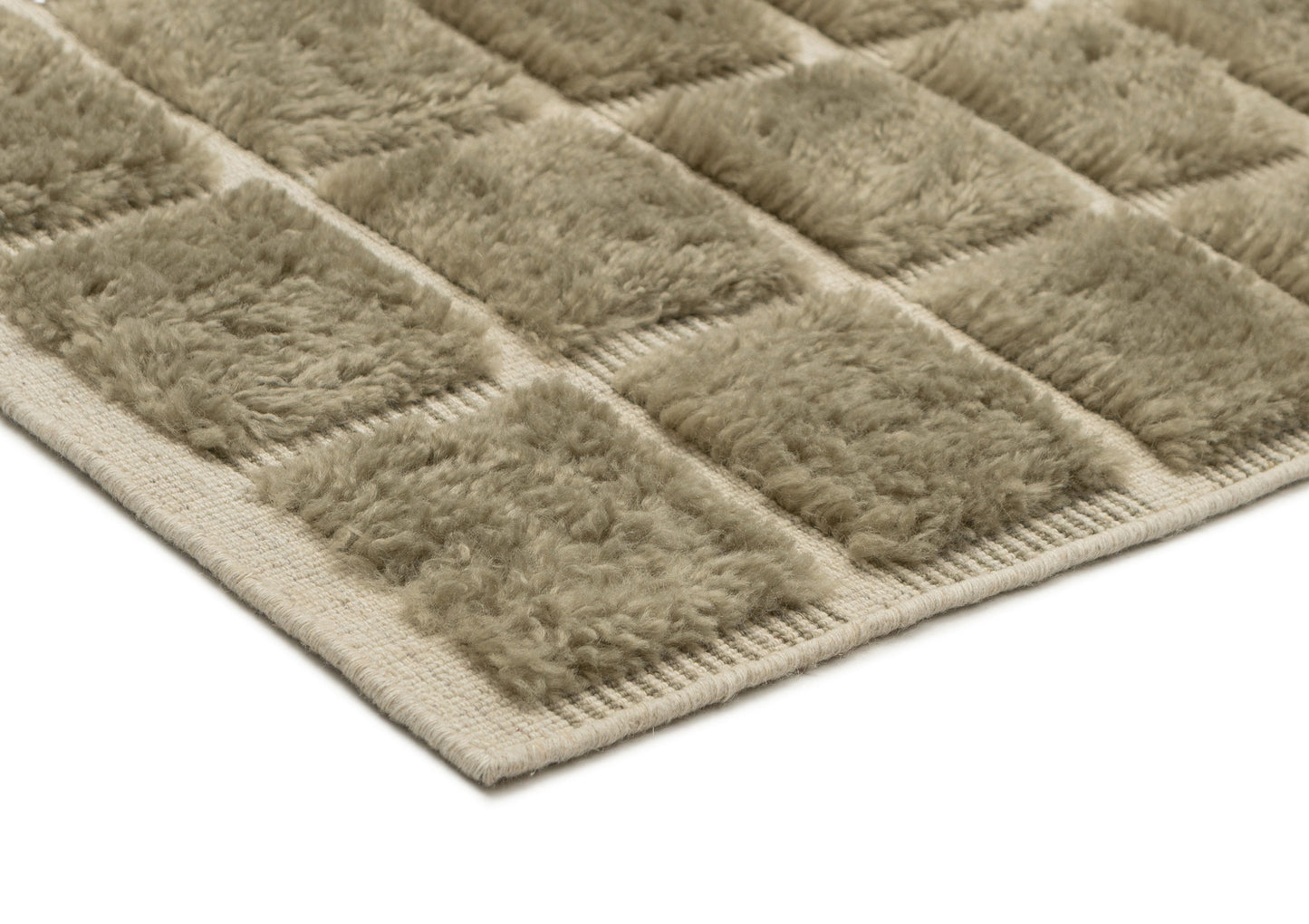 Sondra Green Handloom Grid Wool Rug