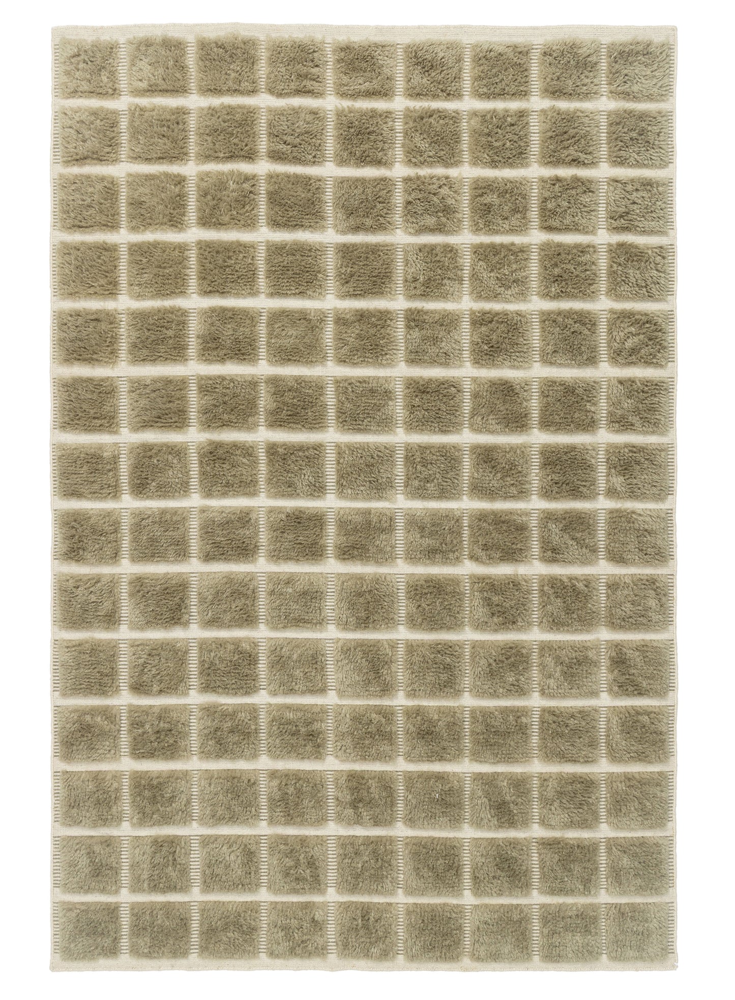 Sondra Green Handloom Grid Wool Rug