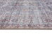 Sorra Blue and Brown Traditional Distressed Washable Runner Rug