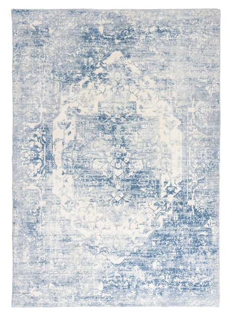 Suri Blue and Grey Distressed Washable Rug*NO RETURNS UNLESS FAULTY
