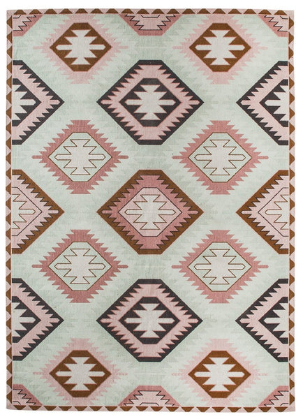 Suzie Pink and Green Rug