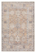 Sydelle Brown and Grey Traditional Distressed Washable Rug