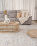 Sylvie Blue and Ivory Floral Transitional Rug