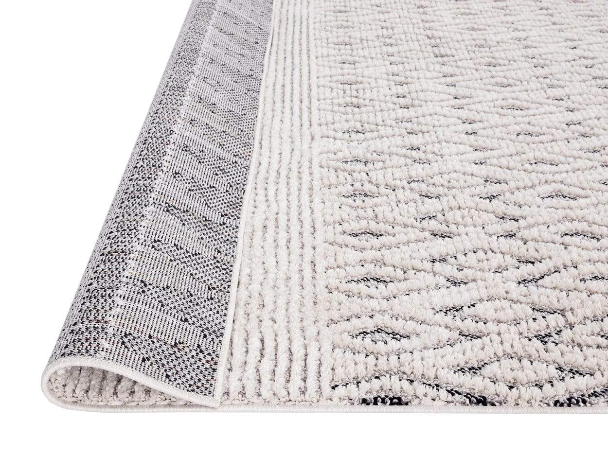 Talia Ivory Black Tribal Rug *NO RETURNS UNLESS FAULTY