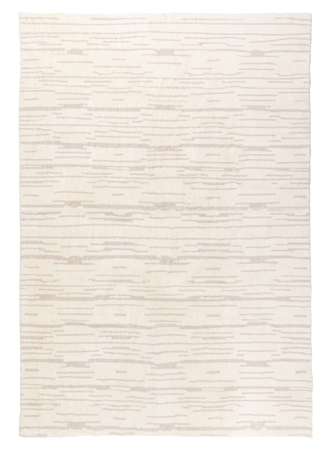 Tandara Grey and Cream Abstract Pattern Washable Rug
