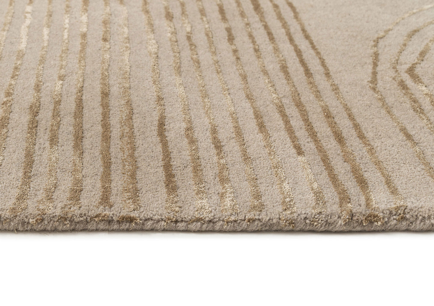 Tarriona Taupe Wool Blend Rug