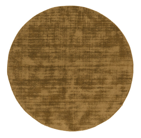 Tatum Caramel Handwoven PET Round Rug