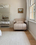 Tocarra Cream and Beige Chunky Wool Rug