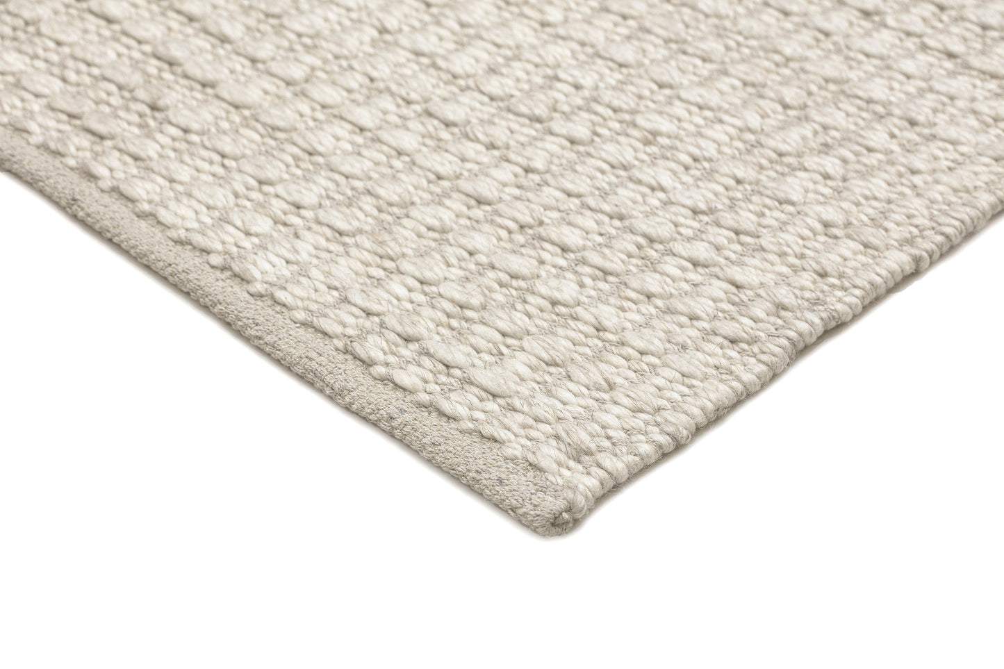 Tocarra Cream and Beige Chunky Wool Rug