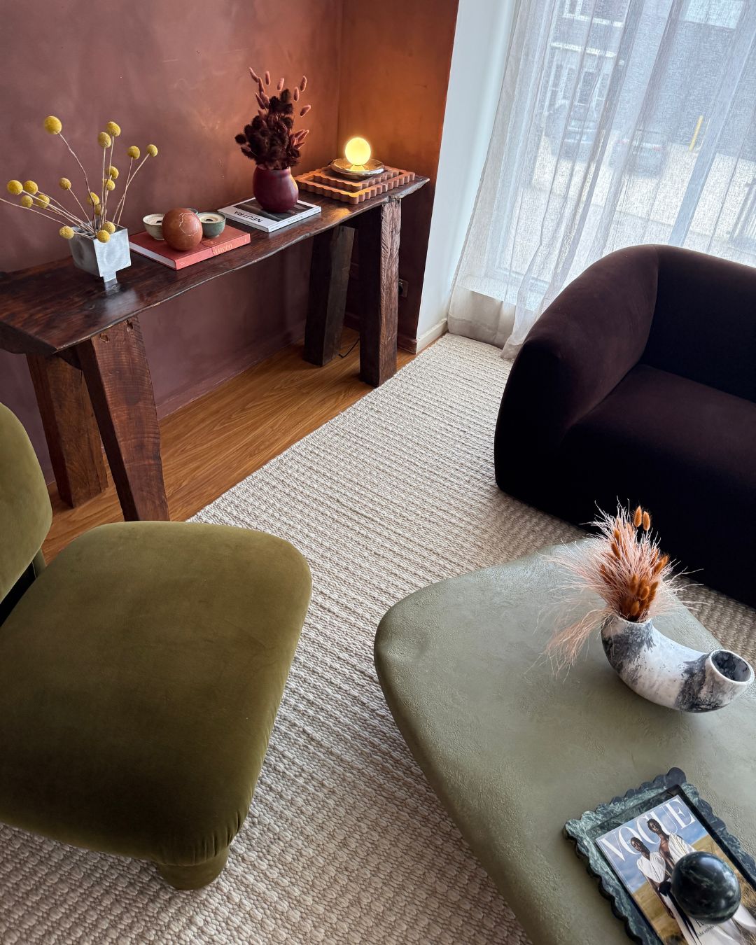 Tocarra Cream and Beige Chunky Wool Rug