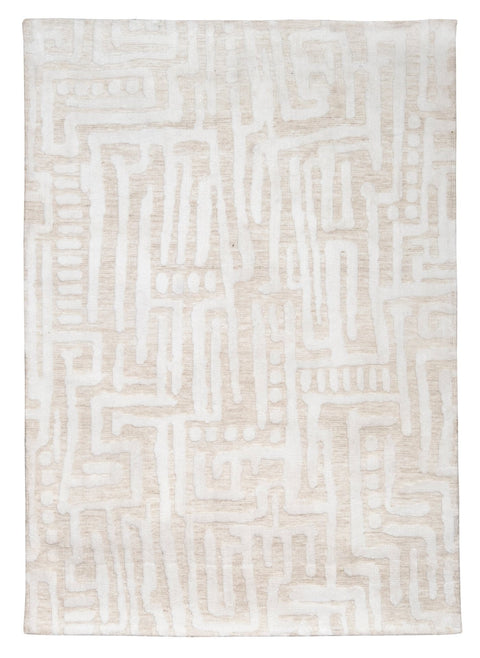 Trissa Beige and Ivory Abstract Tribal Rug*NO RETURNS UNLESS FAULTY