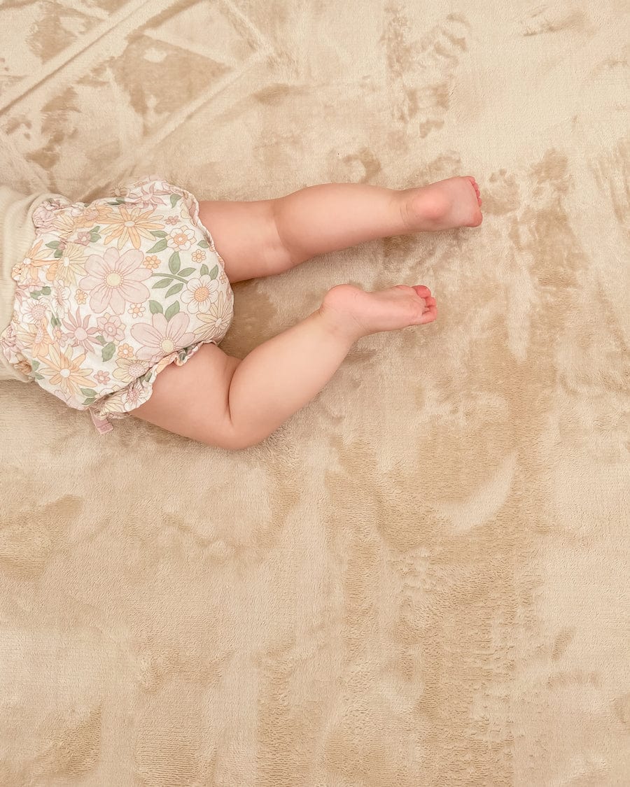 Una Beige Plush Rollie Pollie Playmat