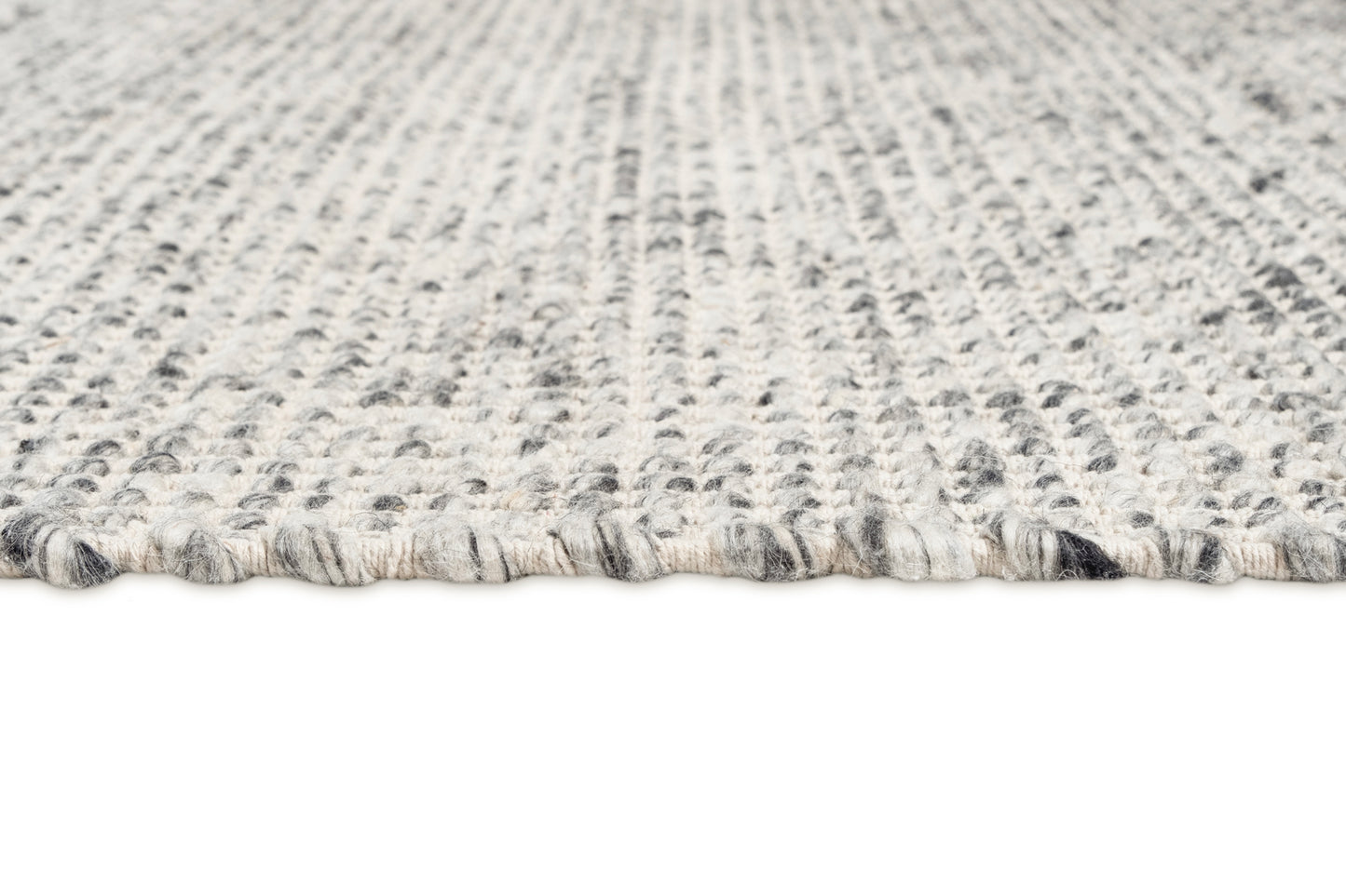 Vaasa Marbled Grey Chunky Wool Rug