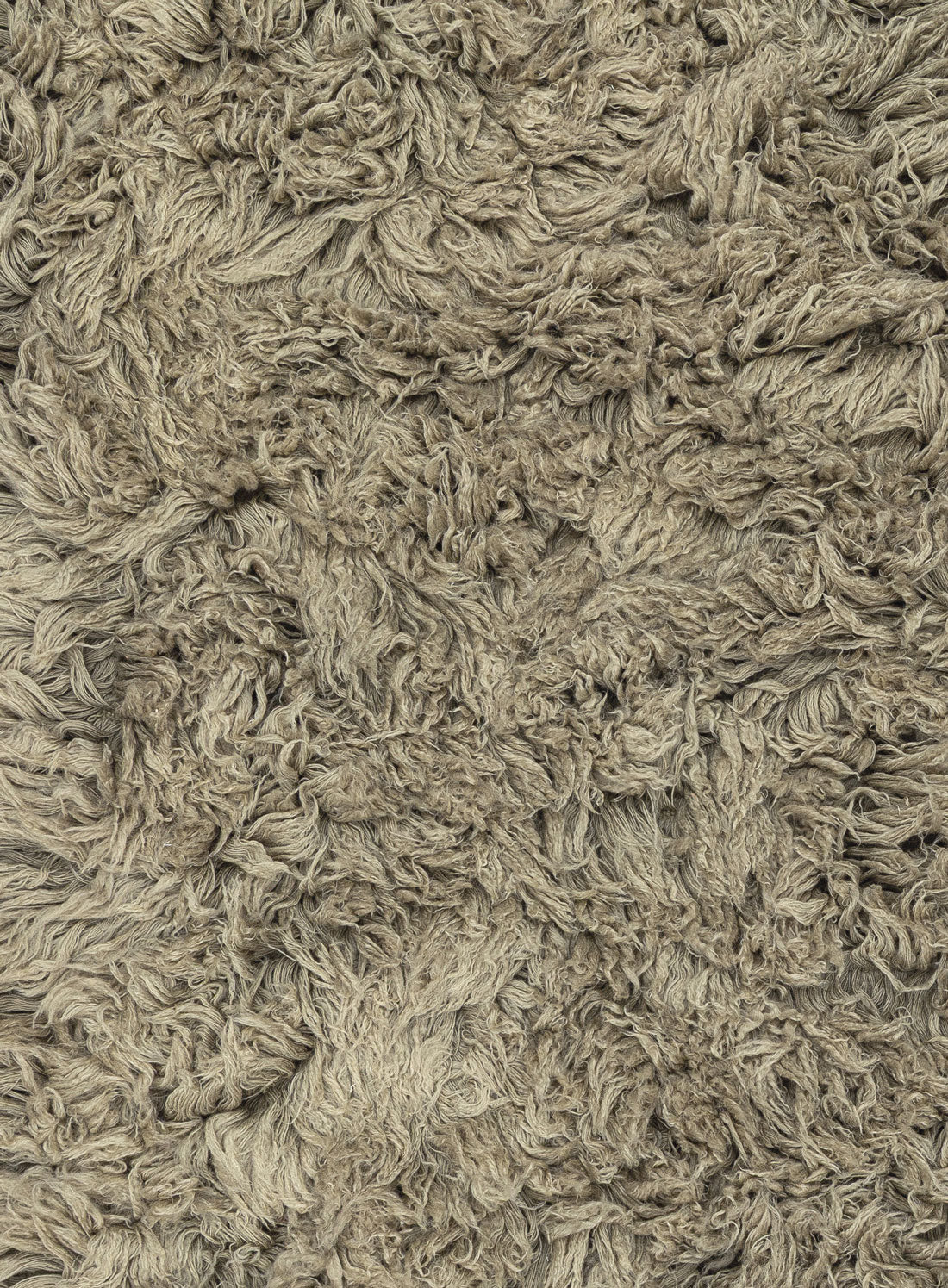Varessa Green Deep Pile Wool Shag Rug