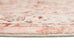 Veronique Peach and Brown Distressed Washable Round Rug