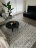 Vida Dark Grey and Ivory Tribal Diamond Rug *NO RETURNS UNLESS FAULTY