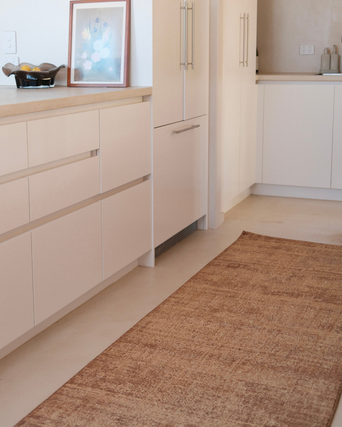 Violet Tonal Tobacco Brown Runner Rug