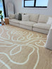 Virra Beige Hand Drawn Washable Rug